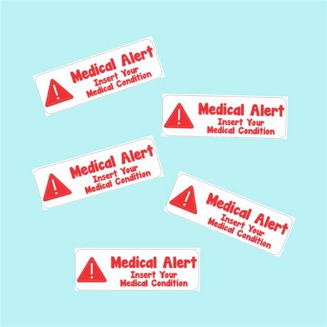 Personalised Medical Alert Labels Kidico South Africas Cutest