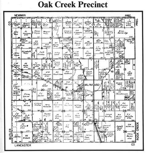 1983 Saunders County History Oak Creek Precinct