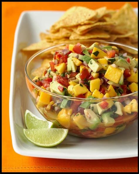 Set it out with a bowl of tortilla chips or spoon it over grilled chicken, steak, or fish for an unforgettable meal. Mango & Avocado Salsa | Free Recipe Network