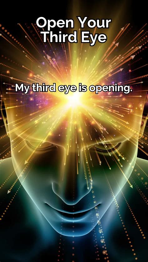 Affirmations To Open Your Third Eye 👁️ ️ Say Them Along With Me Or