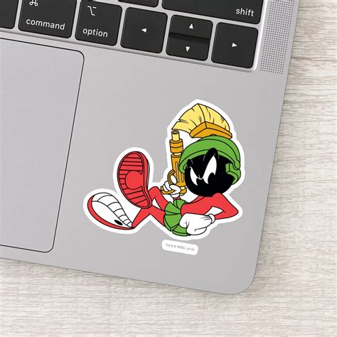 Marvin The Martian™ Reclining With Laser Sticker Zazzle