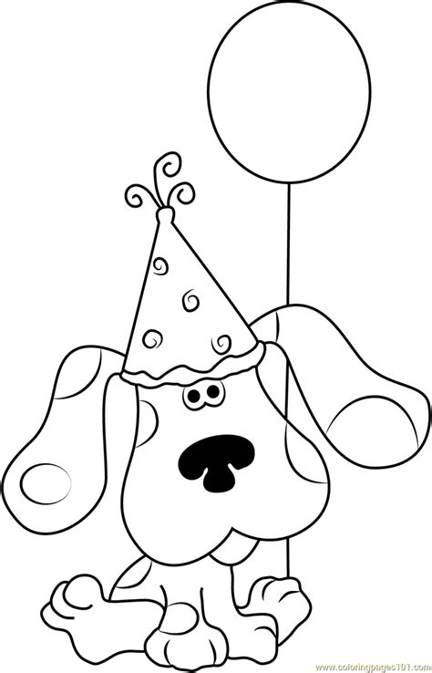 Download and print these blues clues coloring pages for free. Happy Birthday Blue Clues Coloring Page in 2020 | Birthday ...