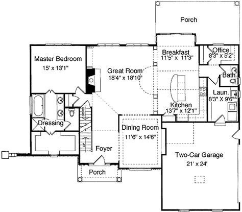 Two Story Foyer And Great Room 39029st Architectural Designs