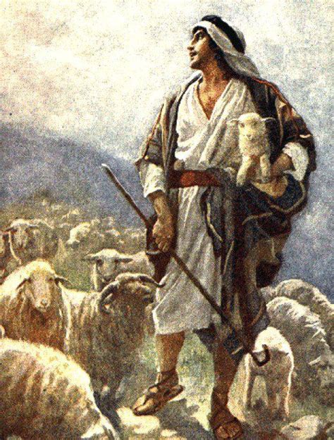 Shepherd Walking By The Road The Good Shepherd Biblical Art Bible Art