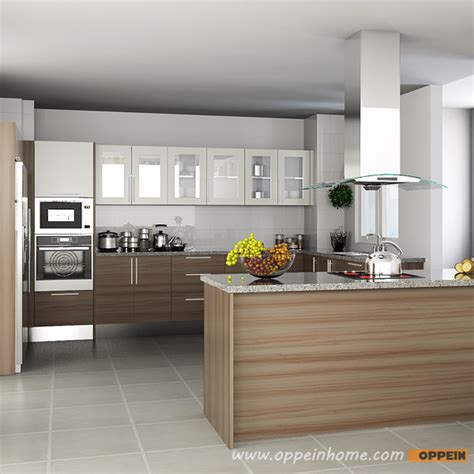 View our melamine kitchen cabinets online today to find great deals! OPPEIN Kitchen in africa » OP15-M04: Contemporary Melamine ...