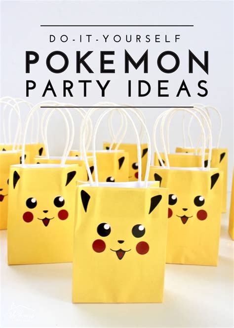 Diy Pokemon Party Ideas Pokemon Party Favors Pokemon Themed Party