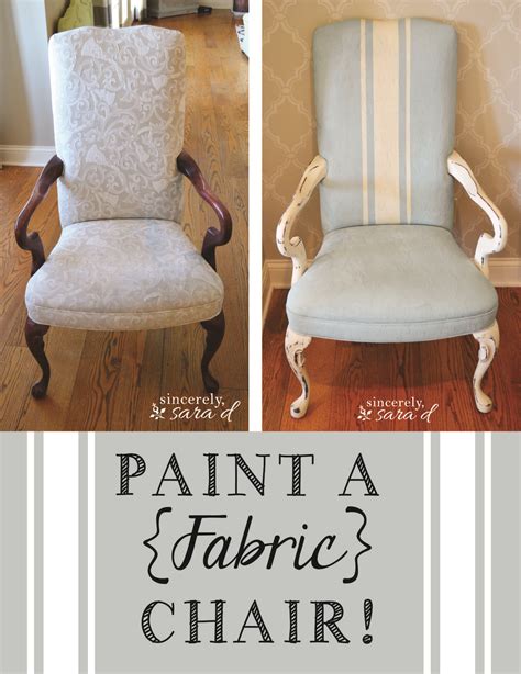 Paint A Fabric Chair With Chalk Paint Sincerely Sara D Home Decor