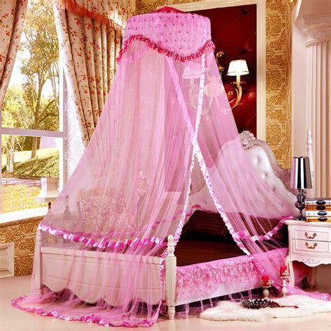 Lace Design Princess Hung Dome Mosquito Net Insect Bed Canopy Netting