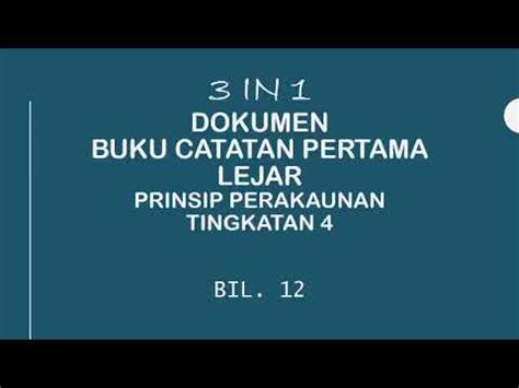 Add to my workbooks (0) download file pdf embed in my. 3 in 1 Bil. 12 Merekod Bil Tunai ke dalam Buku Tunai dan ...