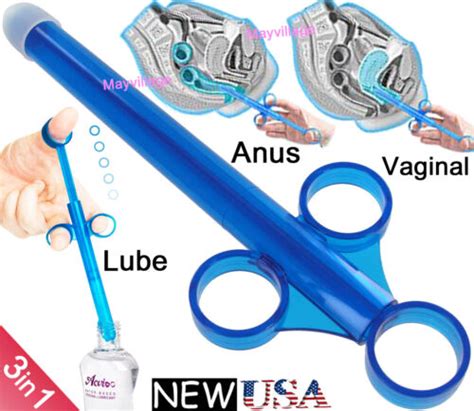 Lubricant Lube Applicator Personal Anal Shooter Reusable Tube Injector Launcher Ebay