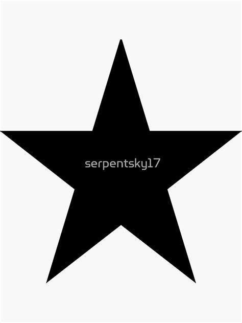Large Black Star Sticker For Sale By Serpentsky17 Redbubble