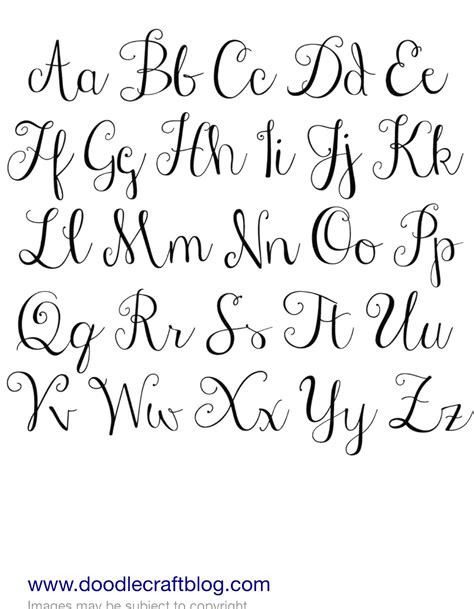 92 Inspiration Different Cursive Font Styles Alphabet Basic Idea