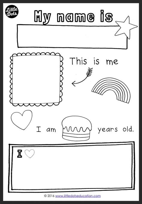 All About Myself Theme Activities And Printables