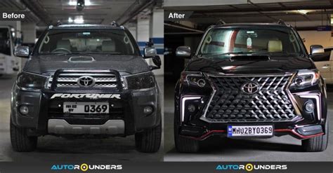 Type 1 Toyota Fortuner SUV Modified With Lexus Body Kit Looks Goo