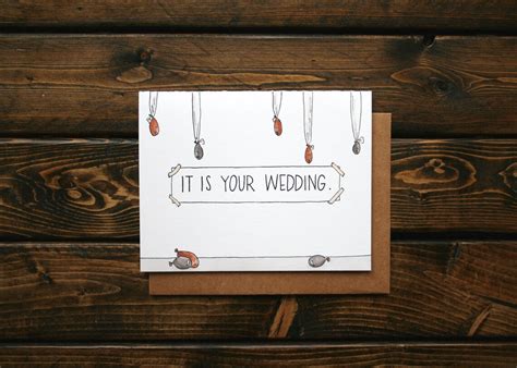 It Is Your Wedding The Office Inspired Birthday Greeting Etsy