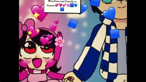 Miraitowa And Someity As Humans 💙💙💙💞💕💖💞🌸🌸 Youtube