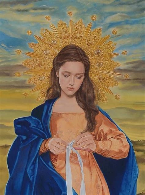 Óscar Casares Virgen Desatanudos De Galicia Detalle Mother Mary