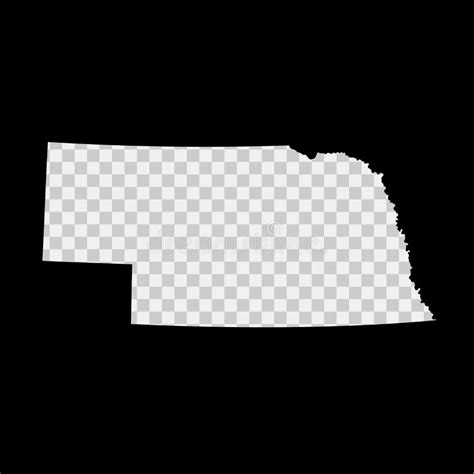 Nebraska Us State Stencil Map Laser Cutting Template On Transparent