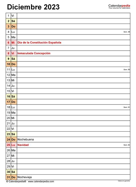 Calendario 2023 Fechas Importantes De Diciembre Translation Imagesee