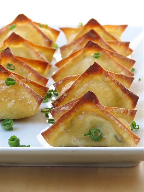 Baked Cream Cheese Wontons Recipe In 2020 Appetizer Recipes Food
