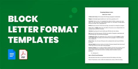 Block Letter Format Template 8 Free Word Pdf Documents Download