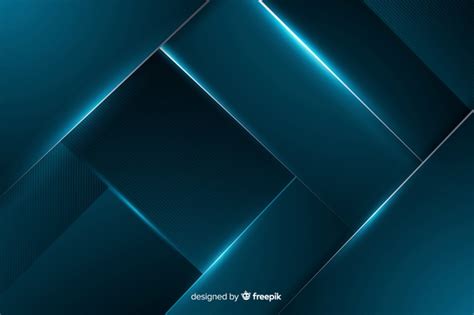 Abstract Shiny Metallic Blue Background Free Vector