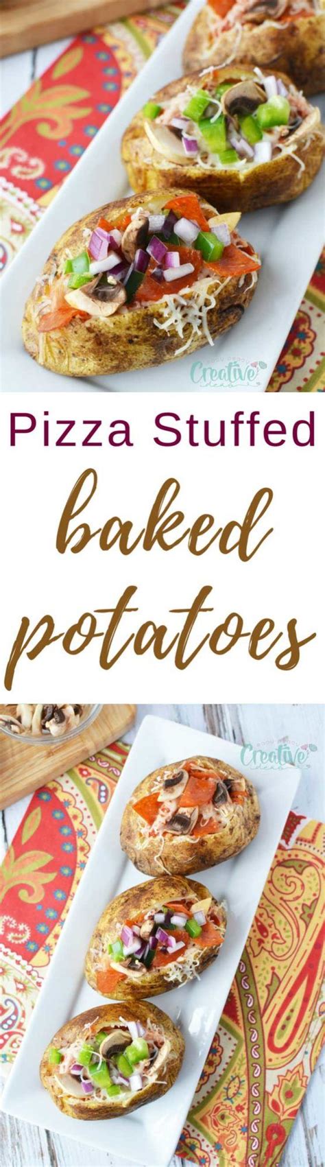 Pizza Stuffed Baked Potatoes Perfect For Any Gatherings Parties Or