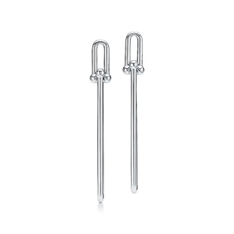 Tiffany Hardwear Double Long Link Earrings In Sterling Silver