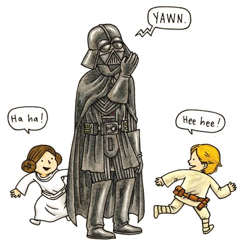 Illustration Inspiration Jeffrey Brown Goodnight Darth Vader The