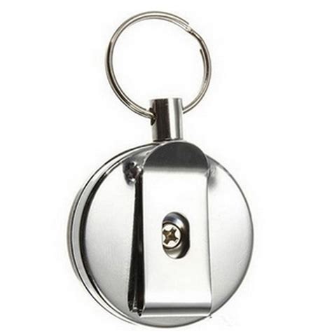Resilience Steel Wire Rope Chain Recoil Metal Retractable Key Chain
