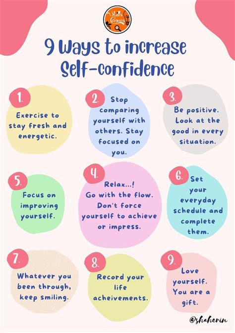 9 Ways To Increase Your Self Confidence Self Confidence Life Skills