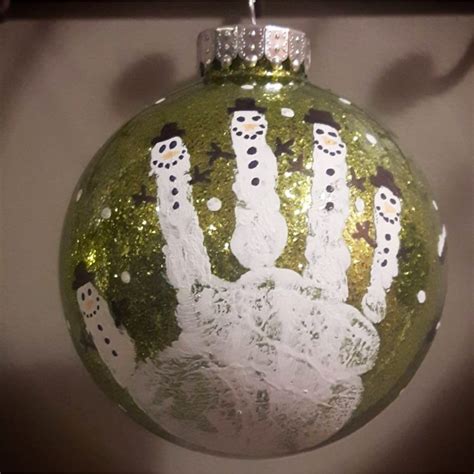 The Cutest Snowman Handprint Ornaments To Diy With Your Kids Clever