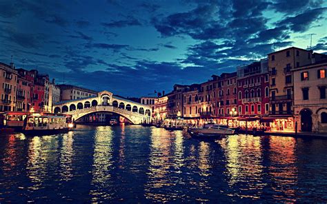 Free Download Italy Landscape Venice Boat City House Building Colorful