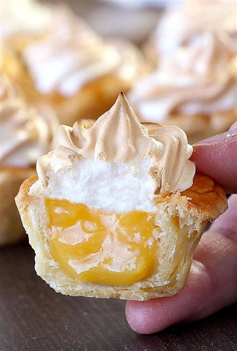 Press each bar piece into the 6 cupcake liners to form a thin crust. Lemon Meringue Pie Bites - Sugar Apron
