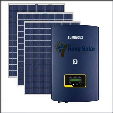 Luminous Three Phase 25 Kw On Grid Solar System At Rs 1440000set In