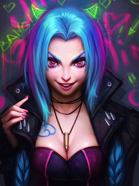 Jinx Portrait Wallpapers And Fan Arts League Of Legends Lol Stats