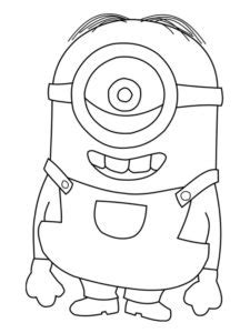 Imprime ce dessin et joue à le compléter en suivant les points numérotés de 1 à 100. Coloriage Minion : des coloriages exclusifs à imprimer ...