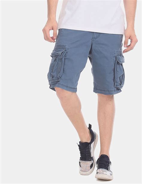 Buy Gap Men Blue 11 Twill Cargo Shorts With Gapflex