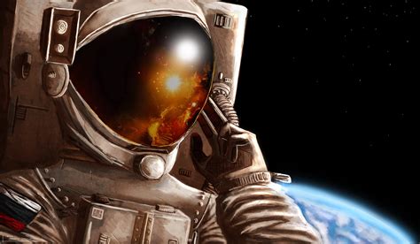 Astronauts Space Earth Russian Wallpapers Hd Desktop