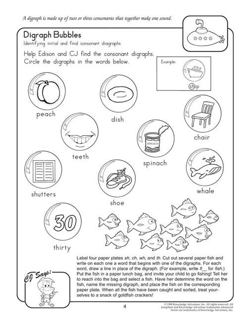 Vowel Digraphs Worksheets 2nd Grade