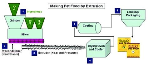 Schematic Illustration Of The Process Of Pet Food Extrusion Download