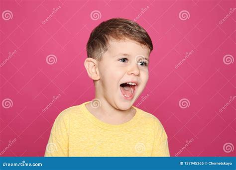 Portrait Of Little Boy Laughing Stock Image Image Of Joke Color