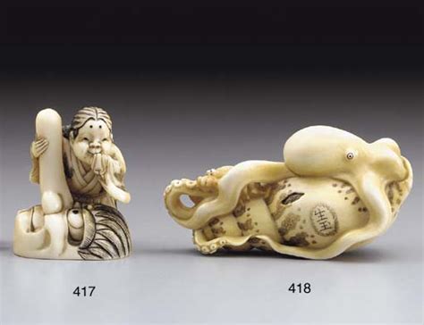 an ivory netsuke edo period 19th century signed mitsutsugu christie s