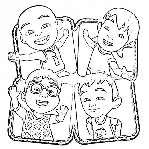 Coloring Page Upin Ipin Coloring Books Coloring Pages Animated Images