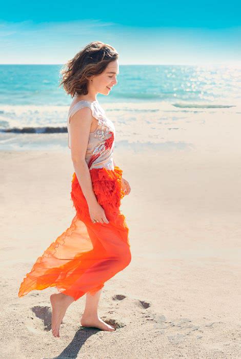 Duchess Dior Swept Away Emilia Clarke For Harpers Bazaar Uk July 2016