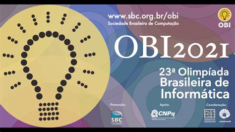 Apresentação Da Obi Olímpiada Brasileira De Informática Youtube