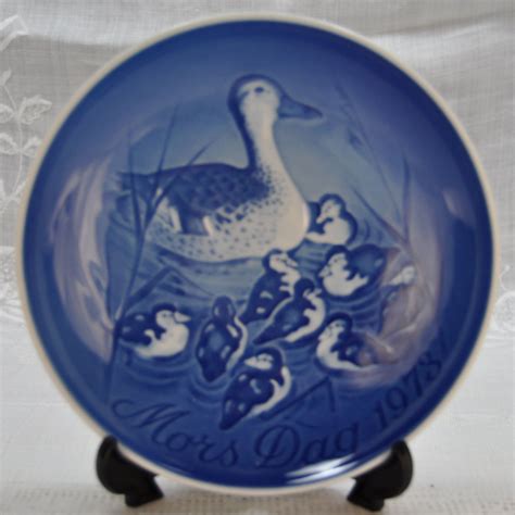 Bing Grondahl Mothers Day Plate 1973 Duck And Ducklings Free Shipping