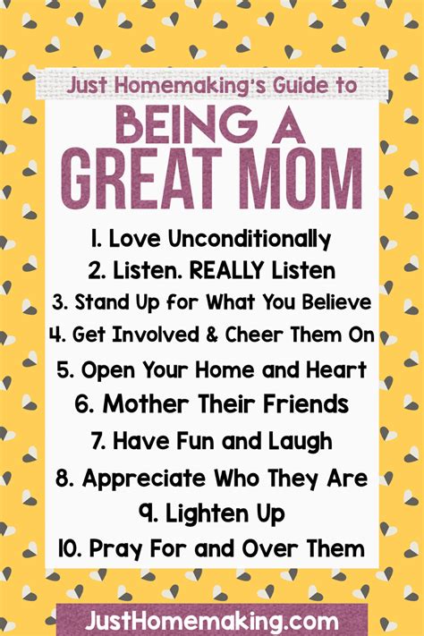 10 Ways To Be A Great Mom Christian Mom Intentional Parenting