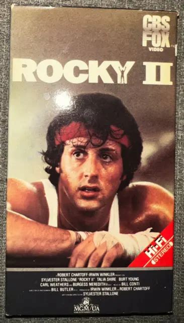 Rocky 2 Vhs Cbsfox Sylvester Stallone Red Label Preowned 799 Picclick