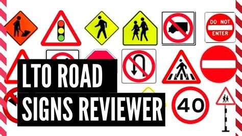 LTO Exam Reviewer Road Signs 2019 YouTube